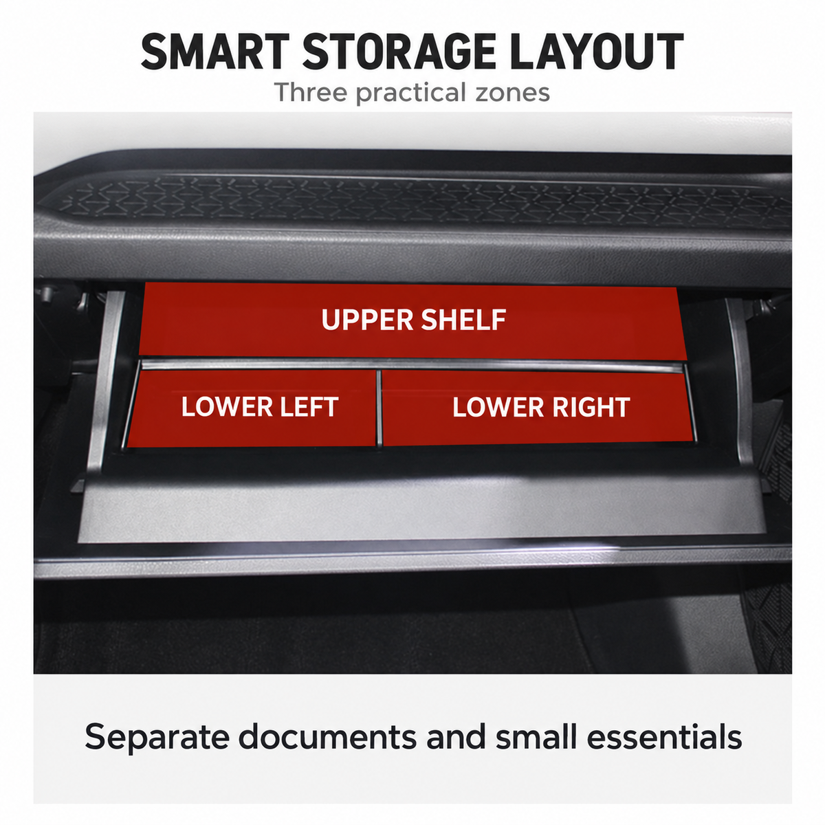 Glove Box Shelf Organizer for Toyota RAV4 2020–2025