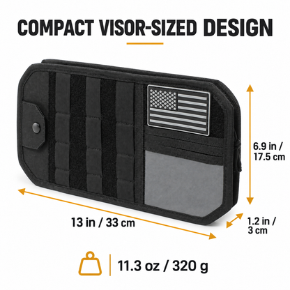 Tactical MOLLE Car Sun Visor Organizer