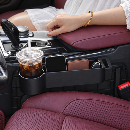 2-in-1 Car Steering Wheel Tray & Seat Gap Organizer