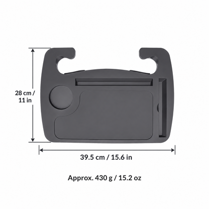 2-in-1 Car Steering Wheel Tray & Seat Gap Organizer