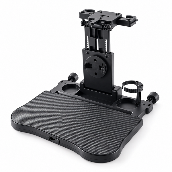 Foldable Car Backseat Tray Table with Cup Holder & Phone Mount