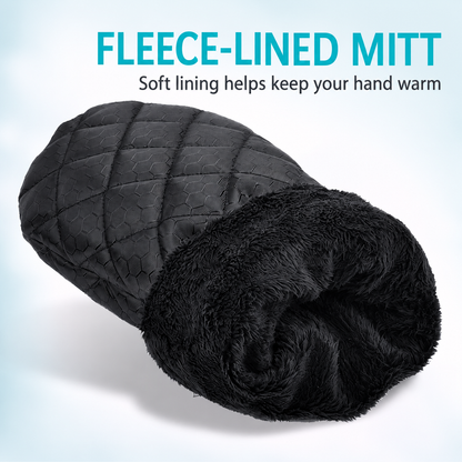 Extendable Ice Scraper with Fleece-Lined Mitt