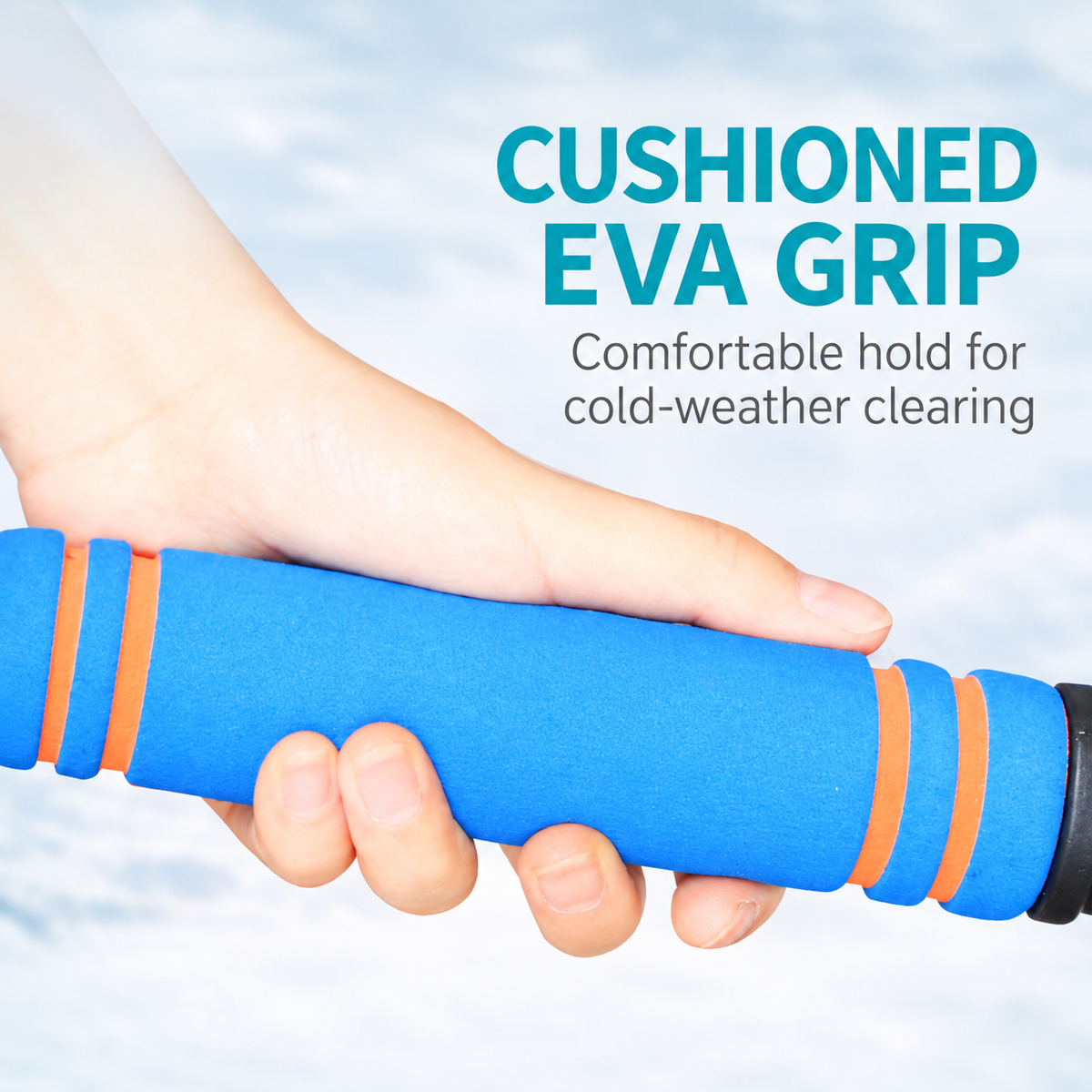 Extendable Ice Scraper with Fleece-Lined Mitt