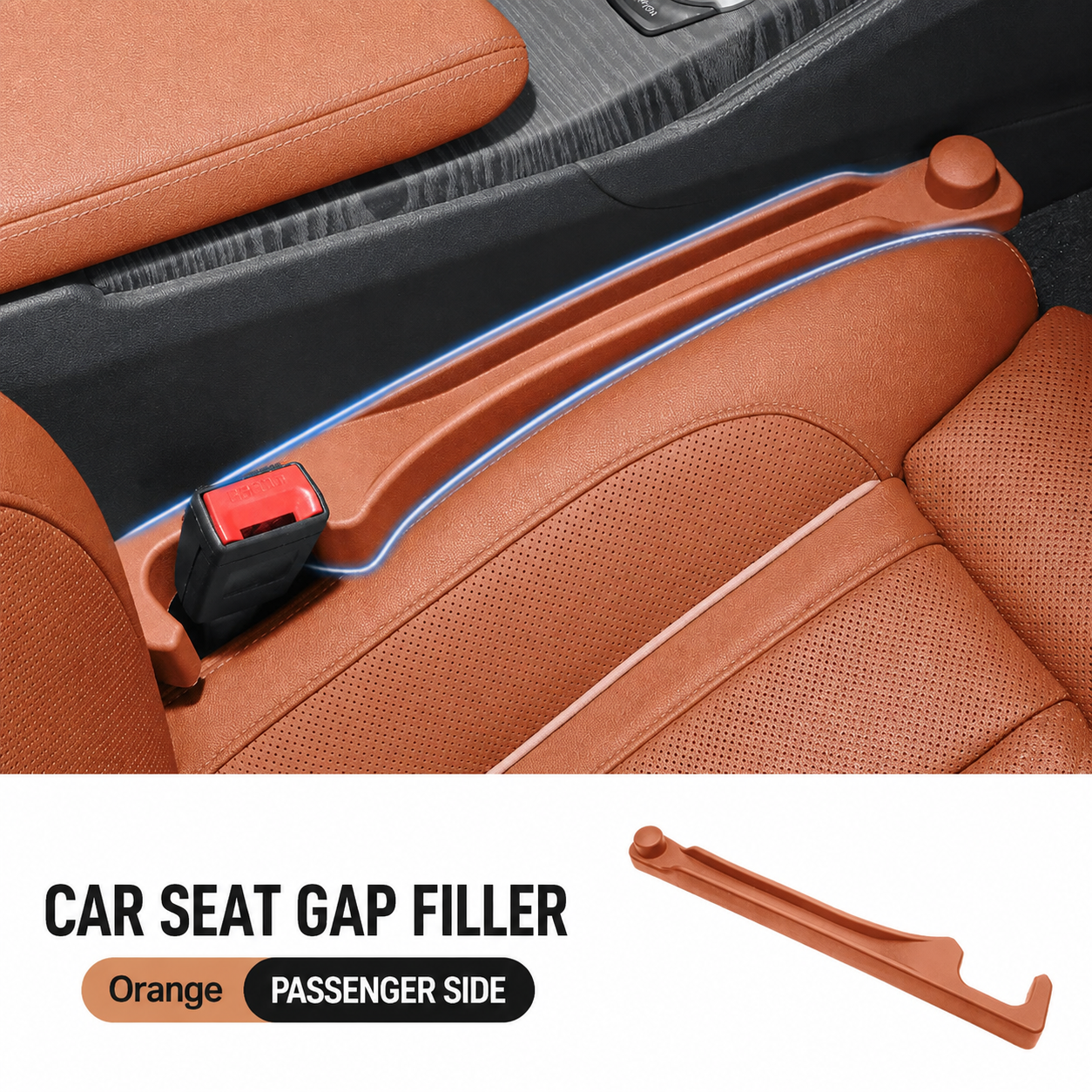 3-in-1 Soft PU Car Seat Gap Filler Organizer
