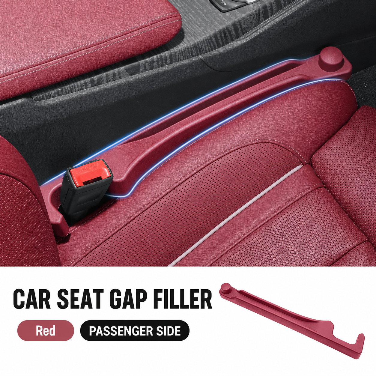 3-in-1 Soft PU Car Seat Gap Filler Organizer