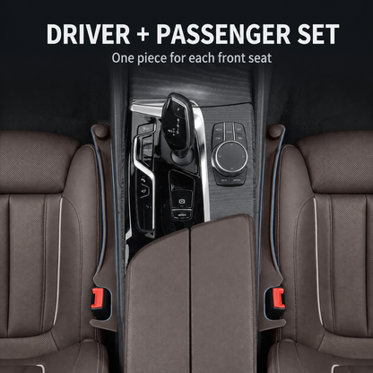 3-in-1 Soft PU Car Seat Gap Filler Organizer