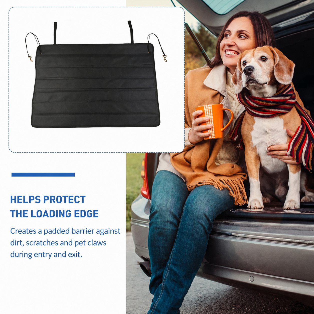 Foldable Car Trunk Bumper Protector Mat