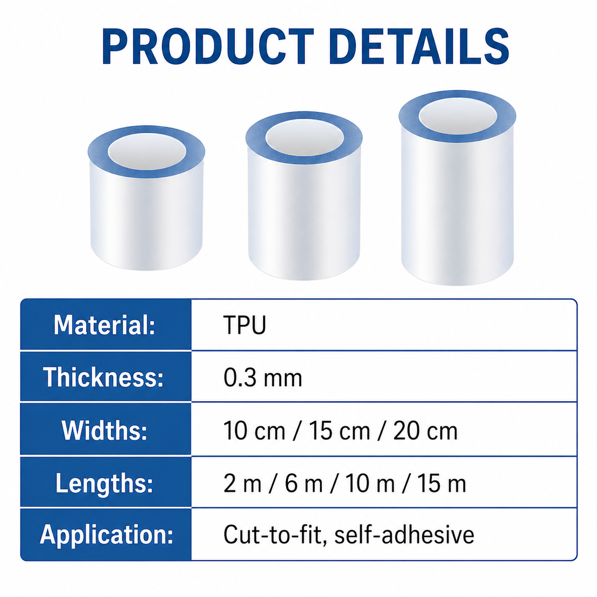 Clear TPU Door Sill Protection Film