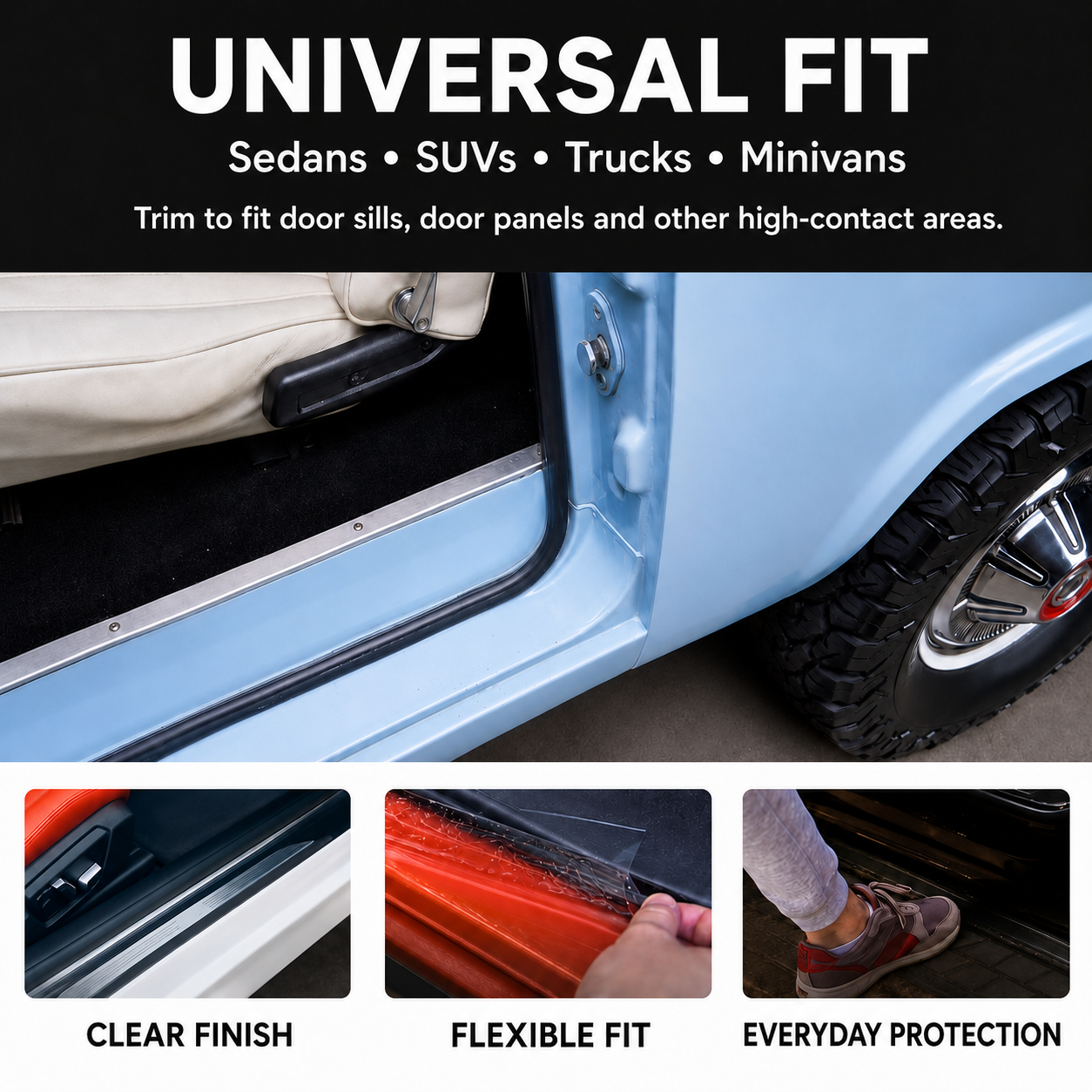 Clear TPU Door Sill Protection Film