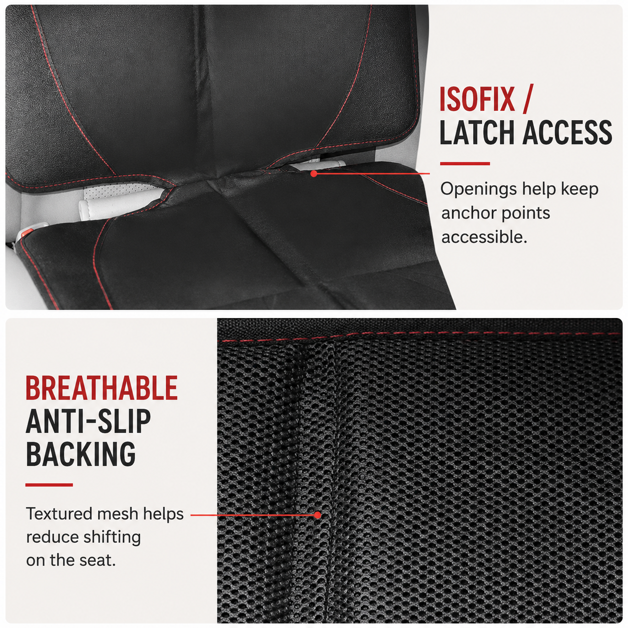 Padded Child Car Seat Protector
