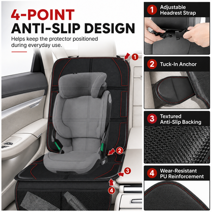 Padded Child Car Seat Protector