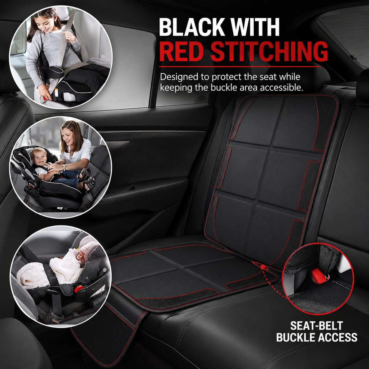 Padded Child Car Seat Protector