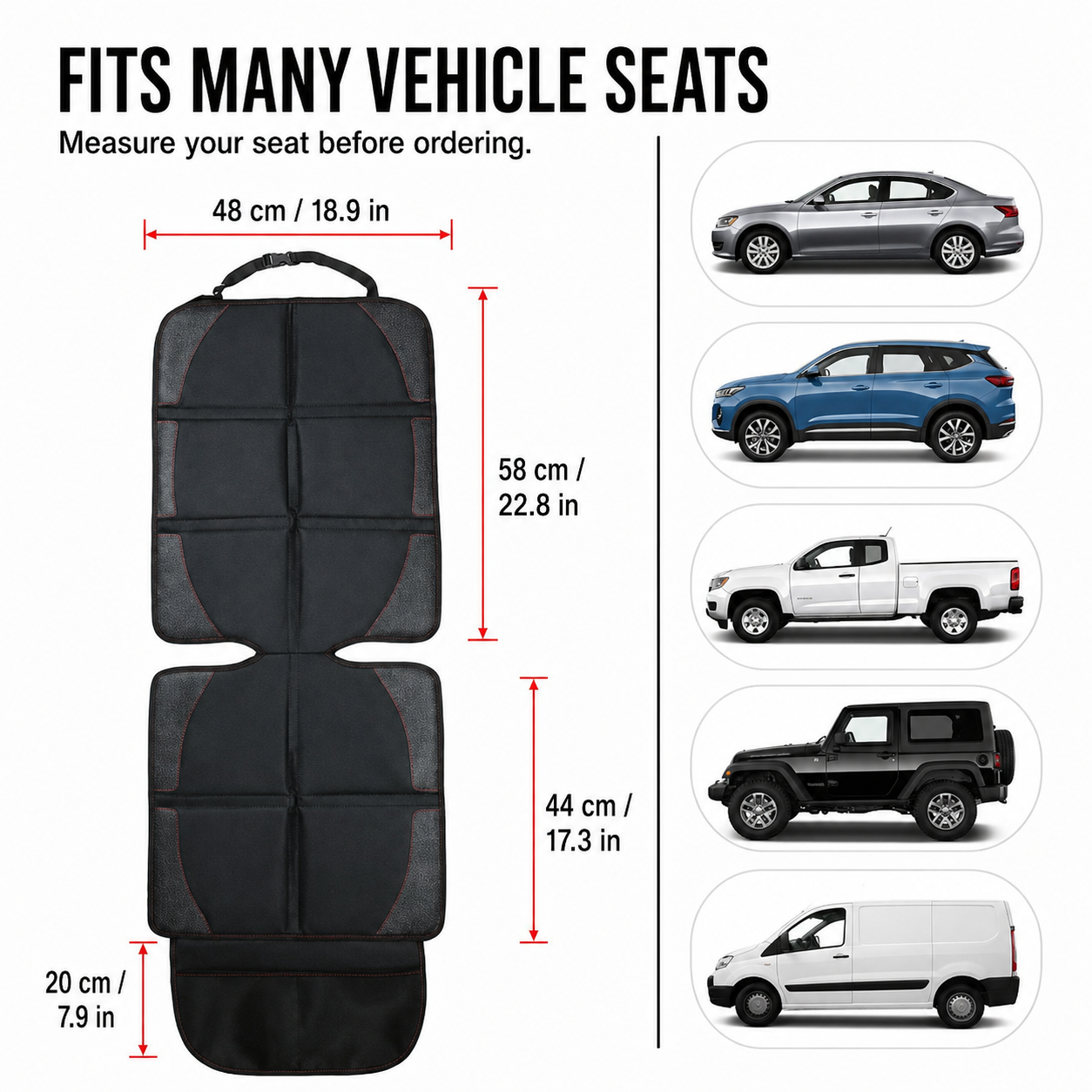 Padded Child Car Seat Protector