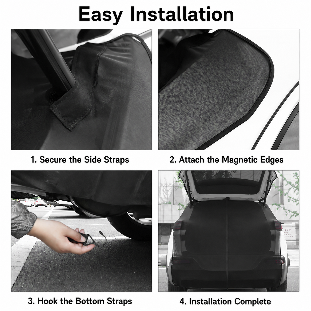 Magnetic SUV Tailgate Mesh Screen