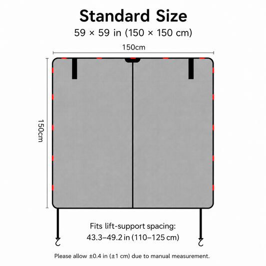 Magnetic SUV Tailgate Mesh Screen