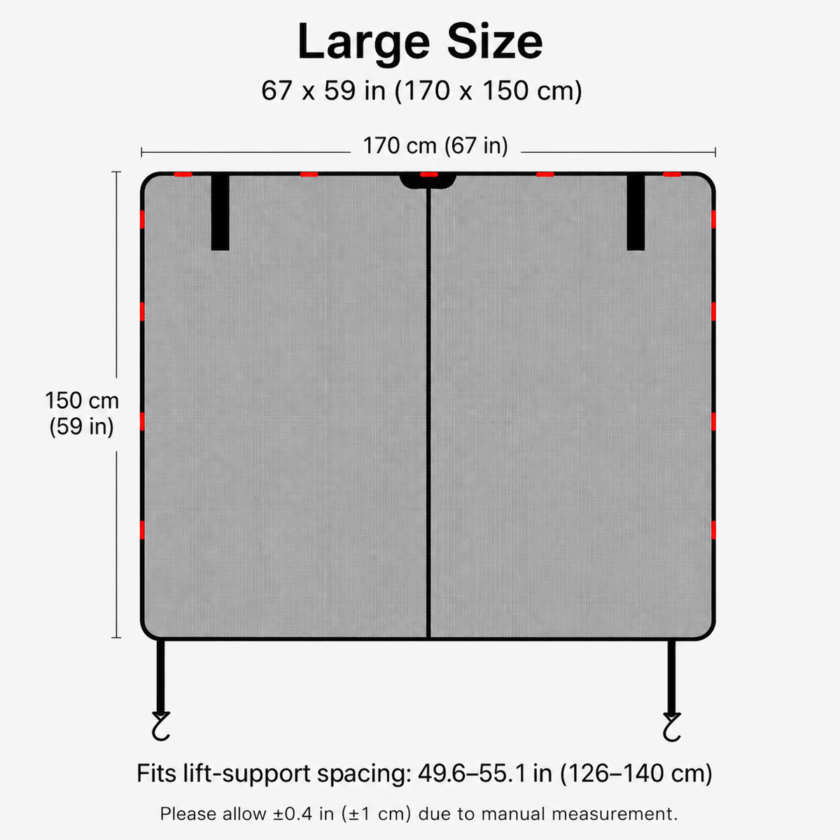 Magnetic SUV Tailgate Mesh Screen