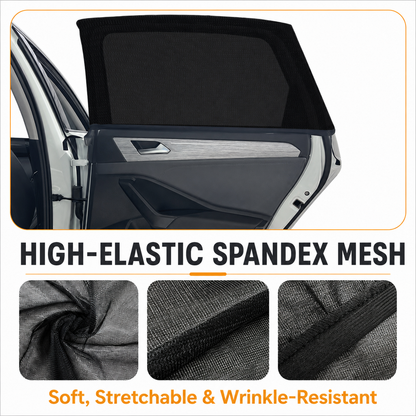 Stretch-Fit Rear Window Mesh Screens – 2 Pack