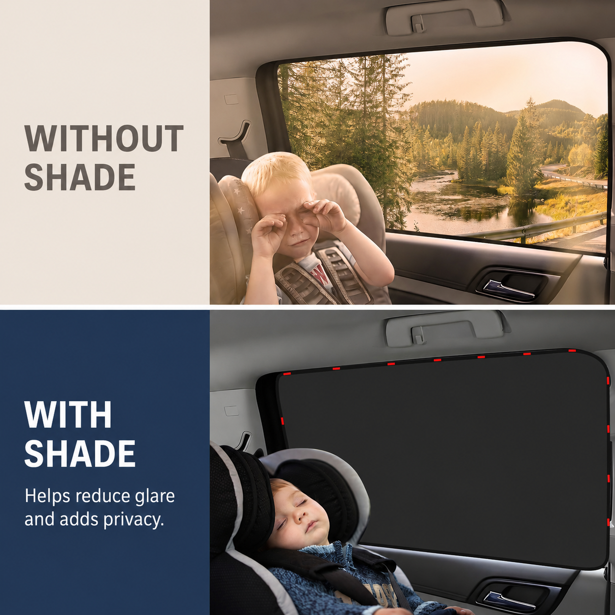 Magnetic Car Side Window Privacy Shades