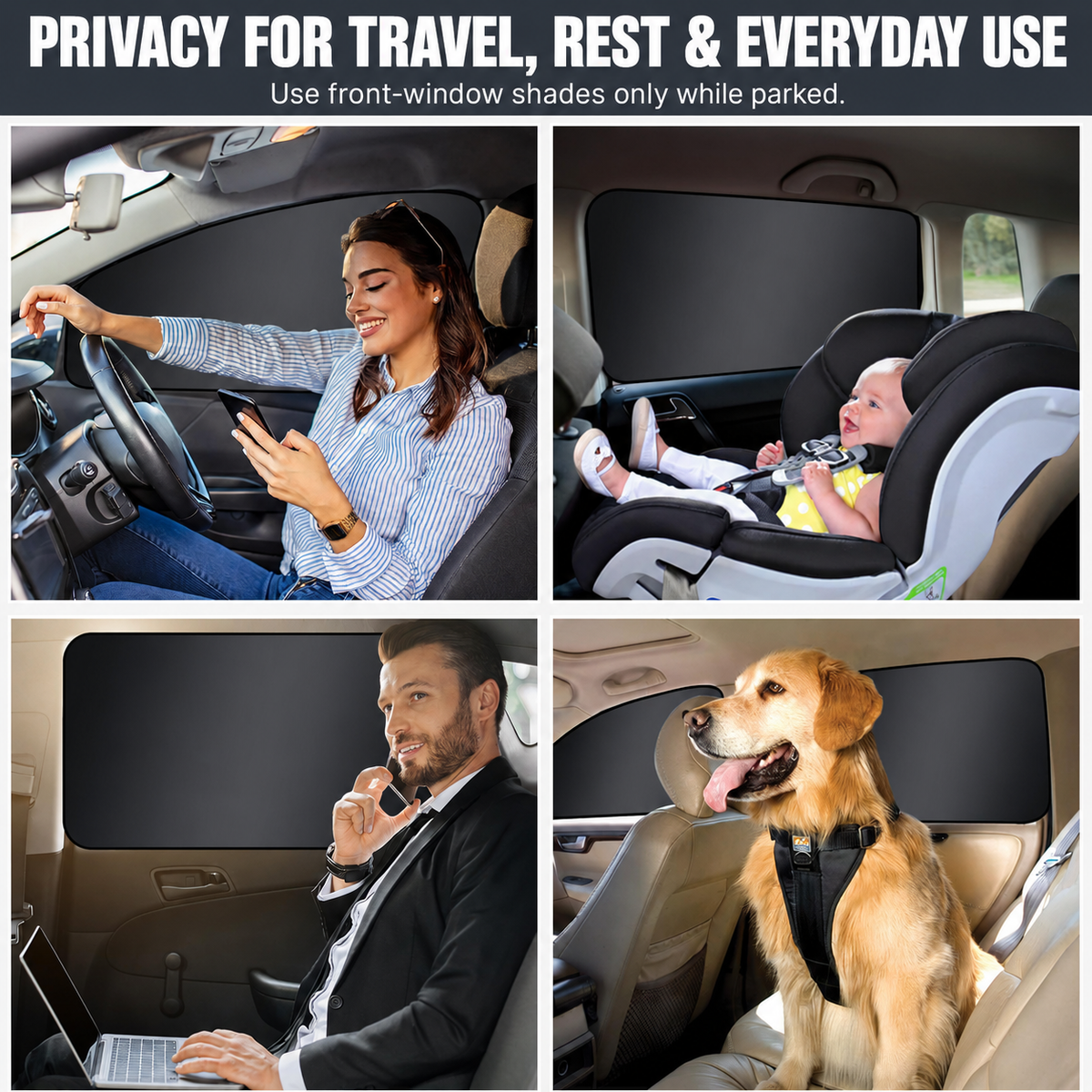 Magnetic Car Side Window Privacy Shades