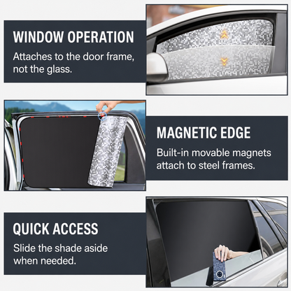 Magnetic Car Side Window Privacy Shades