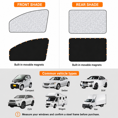 Magnetic Car Side Window Privacy Shades