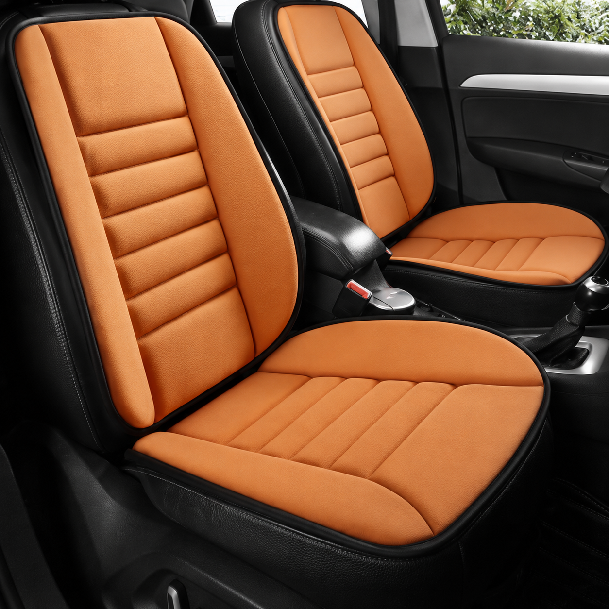Memory Foam Car Seat Cushion & Back Support Set – 2-Piece Non-Slip Driving Comfort Pad
