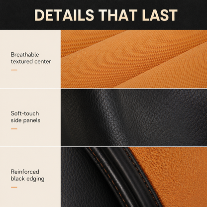 Memory Foam Car Seat Cushion & Back Support Set – 2-Piece Non-Slip Driving Comfort Pad