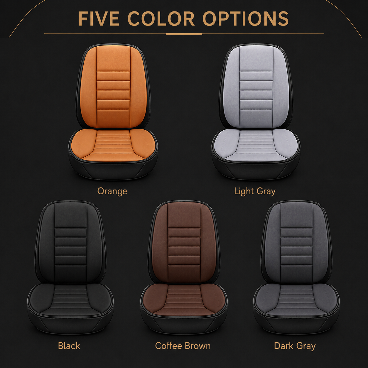 Memory Foam Car Seat Cushion & Back Support Set – 2-Piece Non-Slip Driving Comfort Pad
