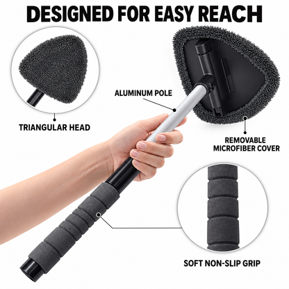 Extendable 180° Car Windshield Cleaning Kit