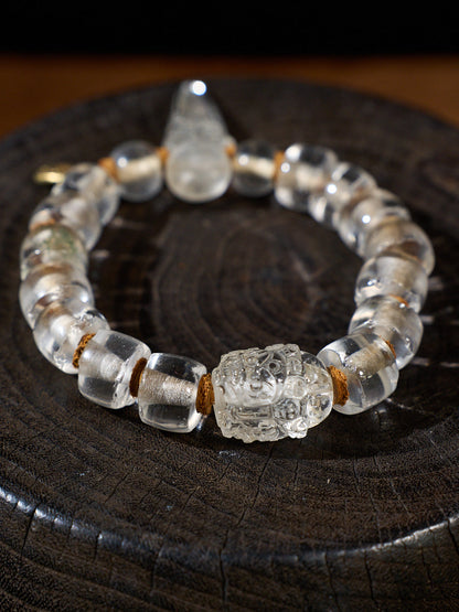 Unbreakable · Vajra Clear Crystal Bracelet