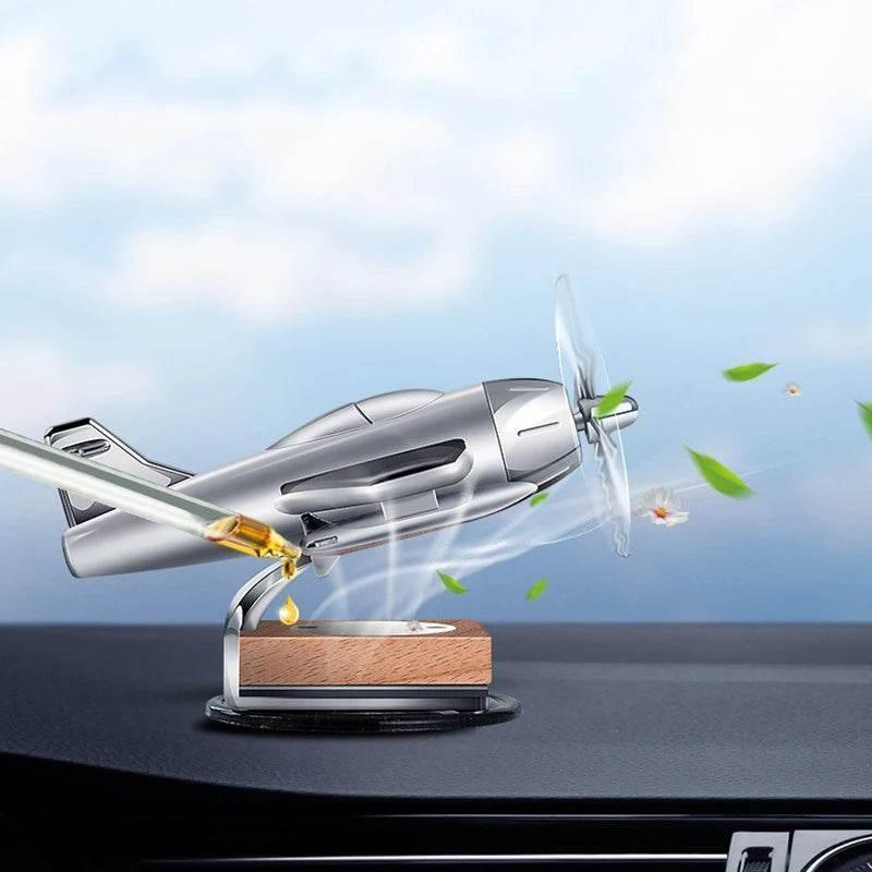 Solar Airplane Dashboard Air Freshener