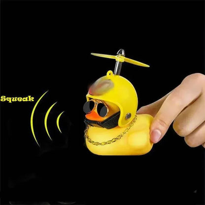 Helmet Duck Car Pendant