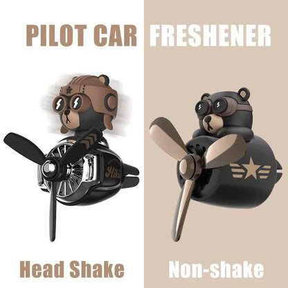 Pilot Bear Rotating Vent Air Freshener