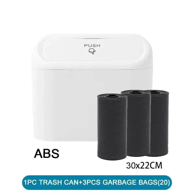 Compact Car Trash Can & Liner Refill Options