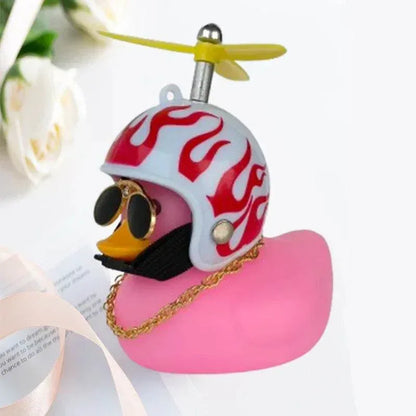 Helmet Duck Car Pendant
