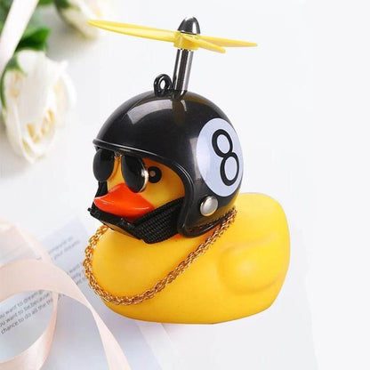 Helmet Duck Car Pendant