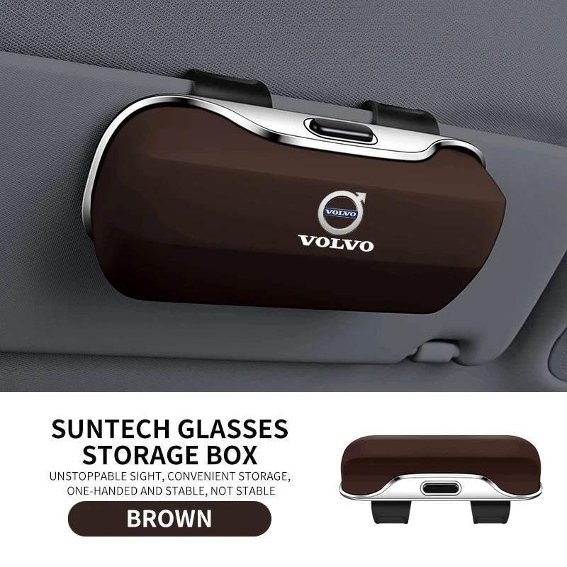 Volvo-Style Car Sunglasses Holder Clip