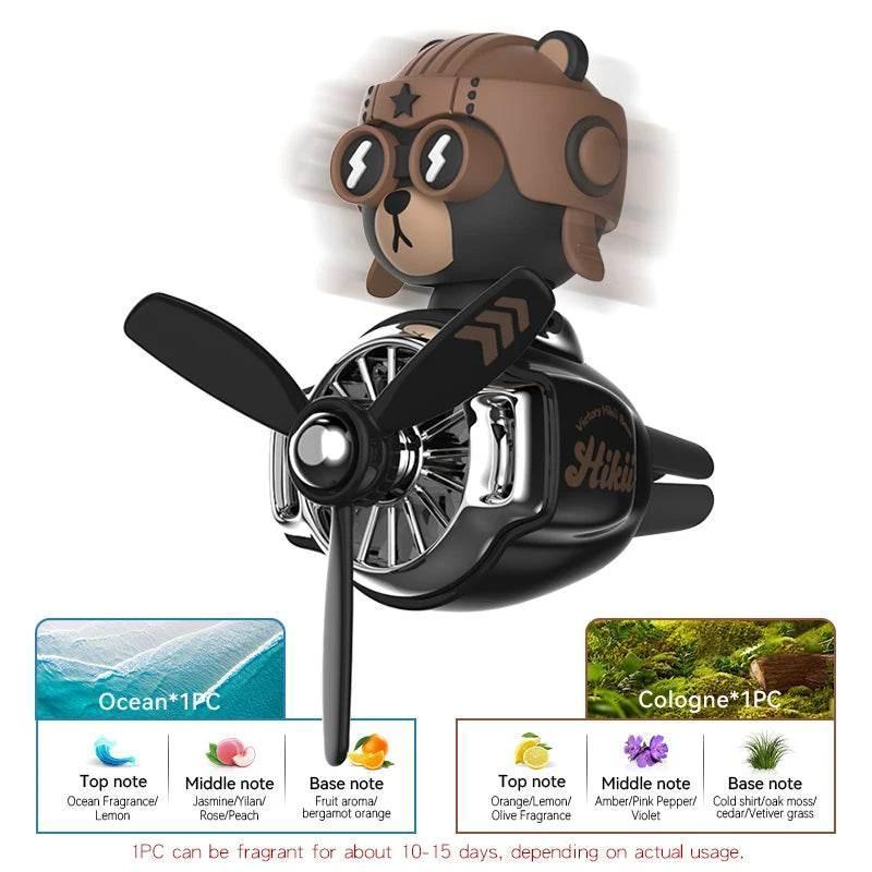 Pilot Bear Rotating Vent Air Freshener