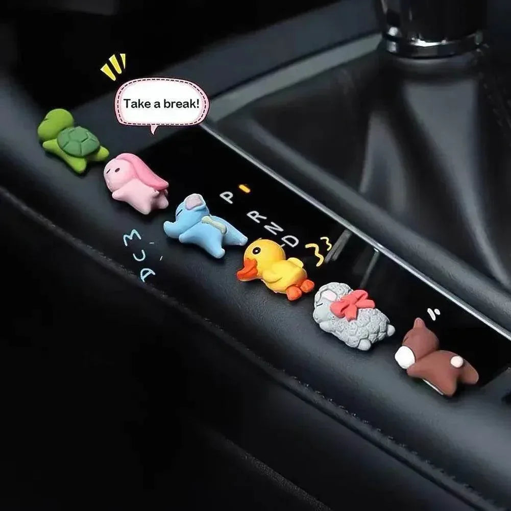 6-Piece Mini Turtle Car Decoration Set