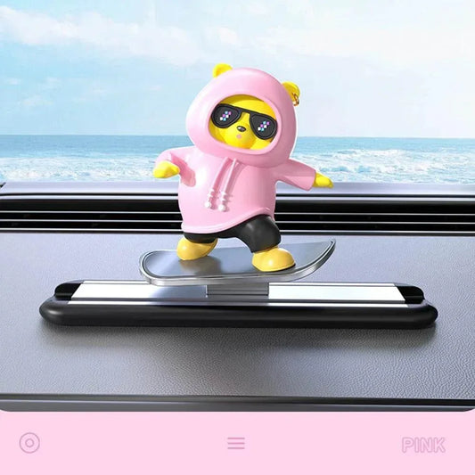 Skateboard Bear Dashboard Ornament