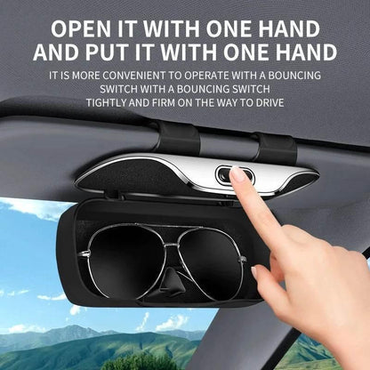 Volvo-Style Car Sunglasses Holder Clip