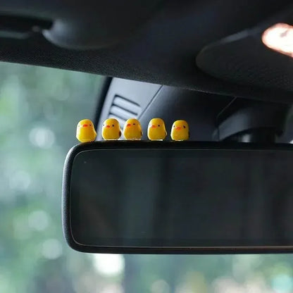 5-Piece Mini Duck Car Ornament Set