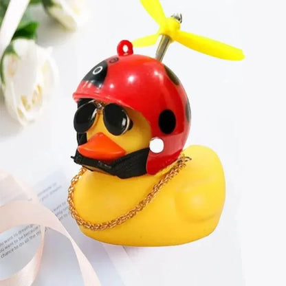 Helmet Duck Car Pendant