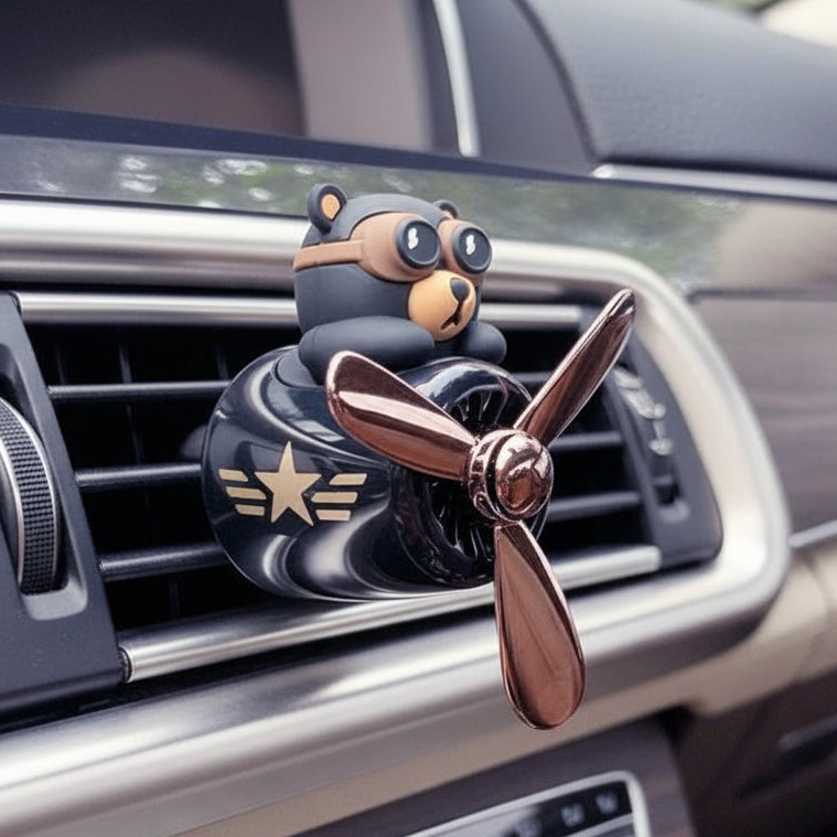 Pilot Bear Rotating Vent Air Freshener