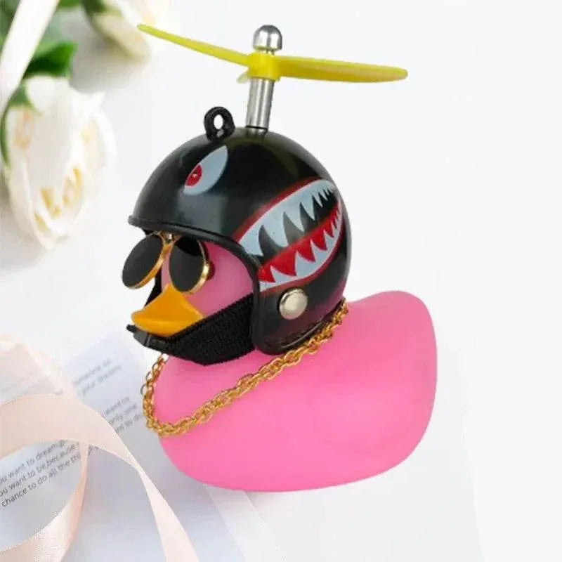 Helmet Duck Car Pendant