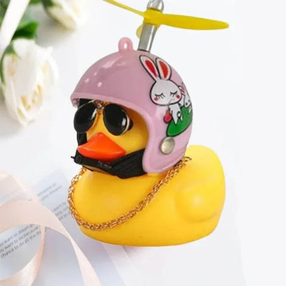 Helmet Duck Car Pendant