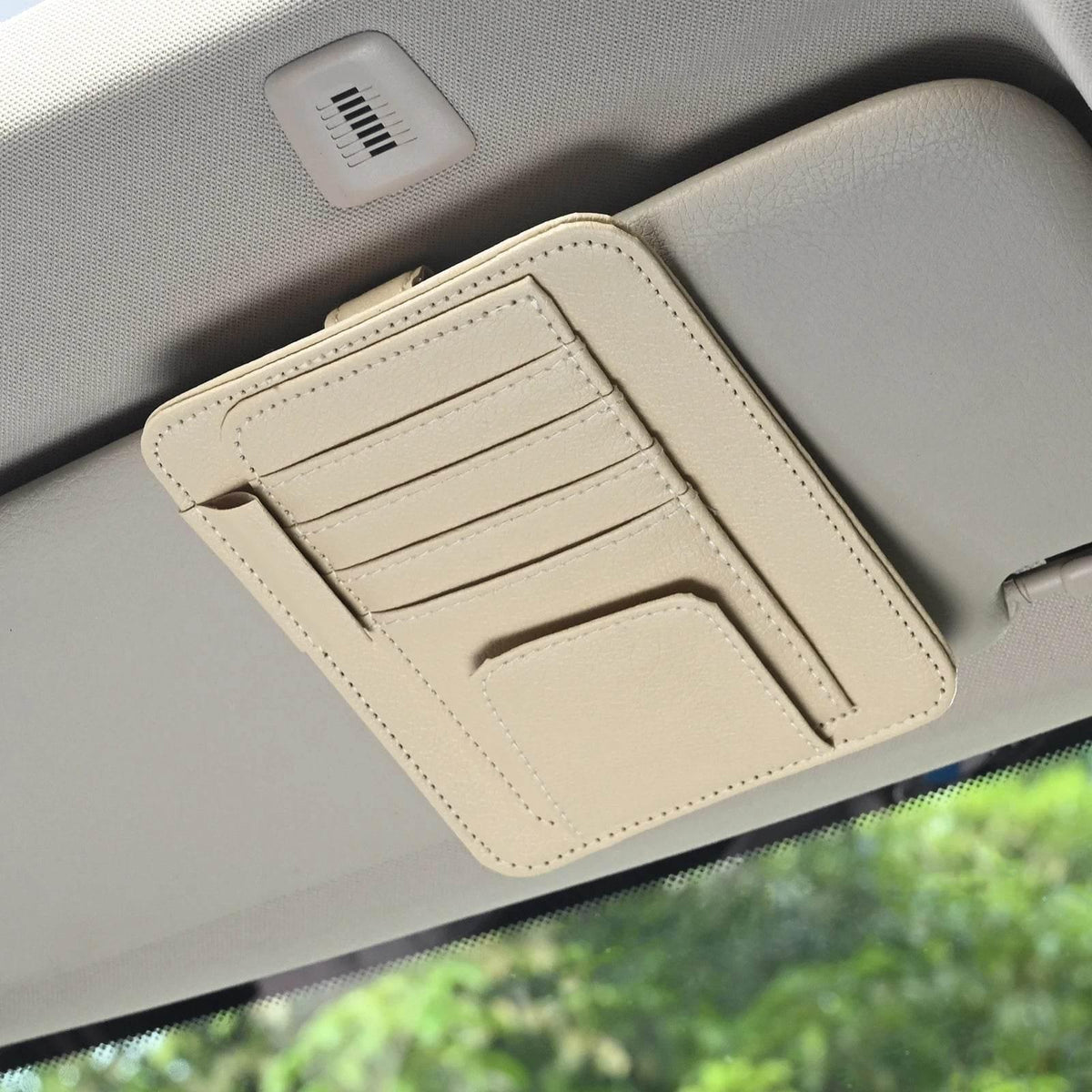 Multi-Pocket Car Visor Organizer
