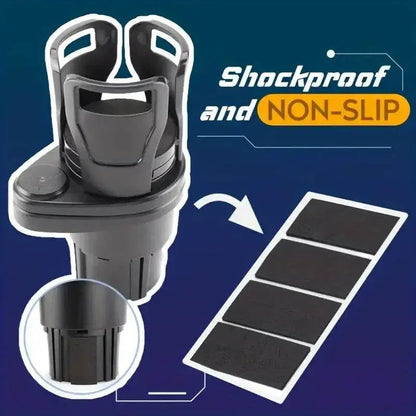 Rotating Dual Car Cup Holder Expander
