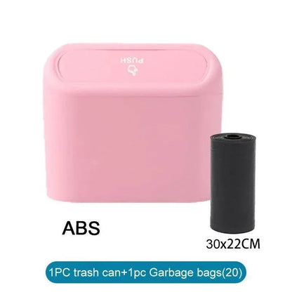 Compact Car Trash Can & Liner Refill Options