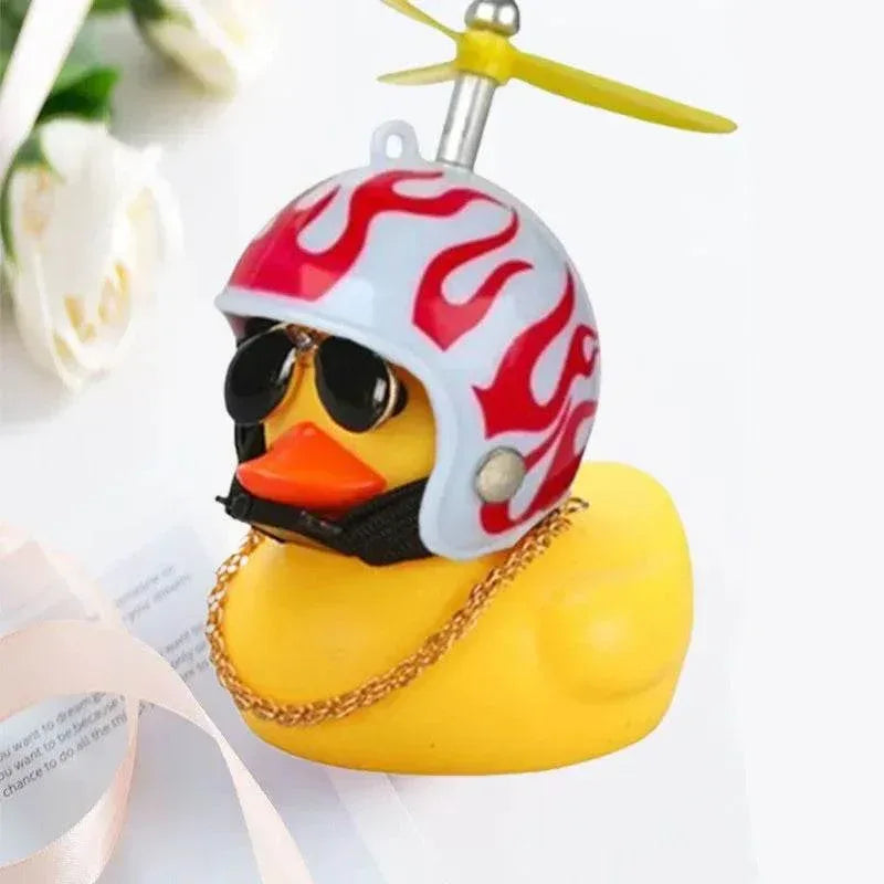 Helmet Duck Car Pendant